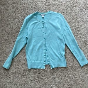 Blue button cardigan